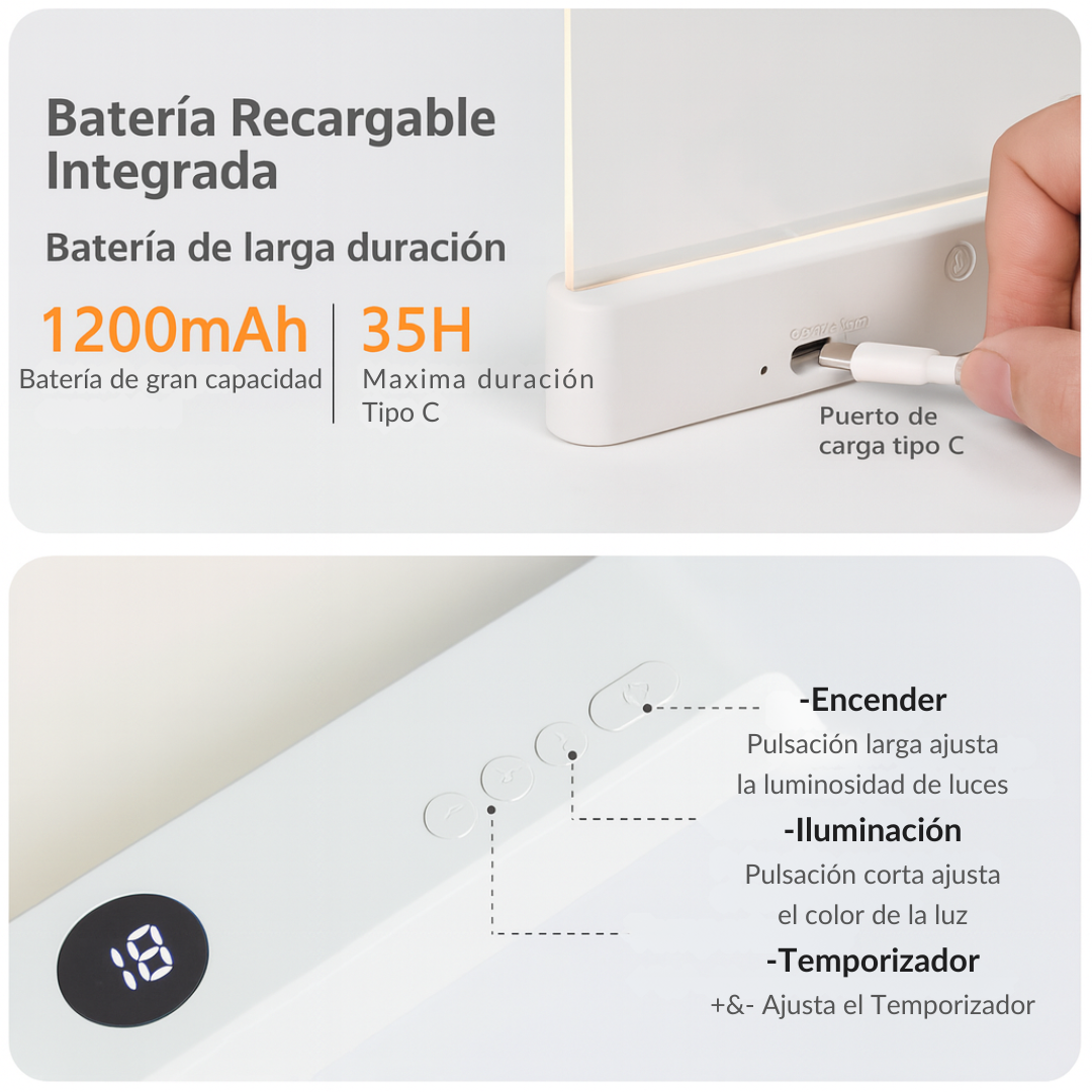 PageGlow™ – Lámpara Plana de Lectura LED